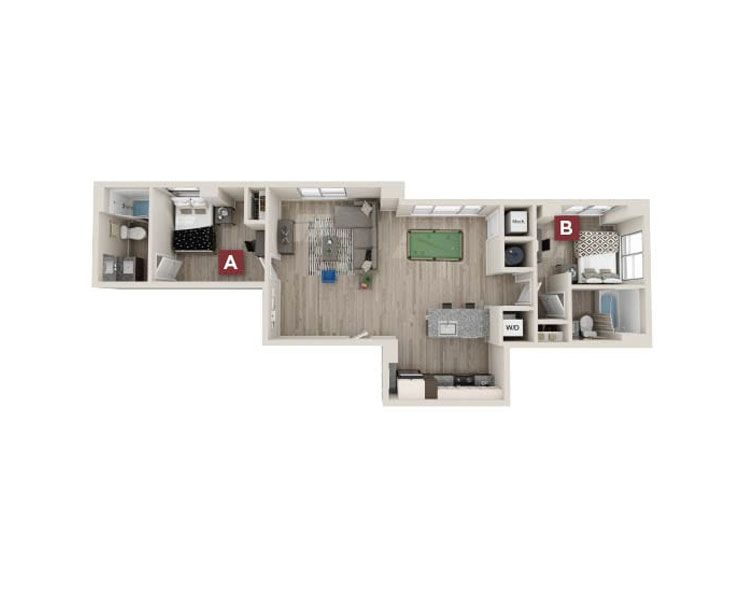 Bristol Premium-2x2 Floor plan
