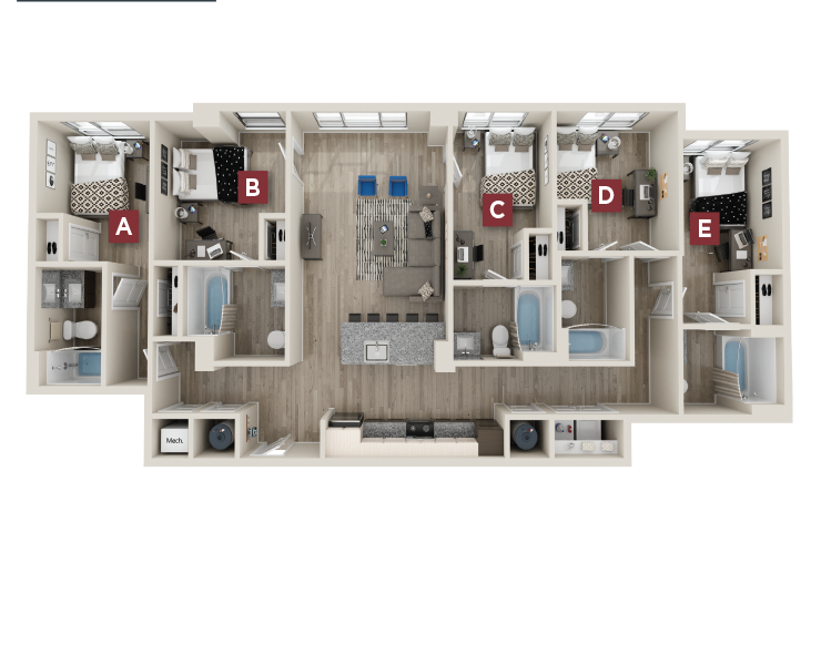 Fulton - 5x5 Floor plan