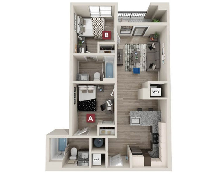 Bexley-2x2 Floor plan