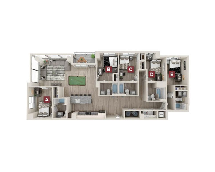 Fillmore Premium-5x5 Floor plan