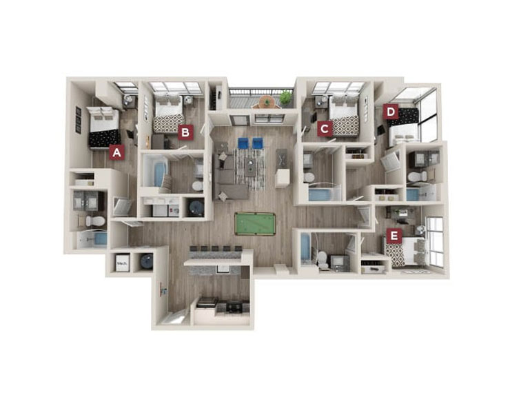 Fulham Premium-5x5 Floor plan