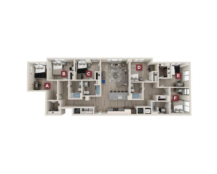 Gramercy 6x4 Floor plan
